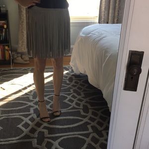 Tan Suede/Fringe Skirt—Boutique Quality!